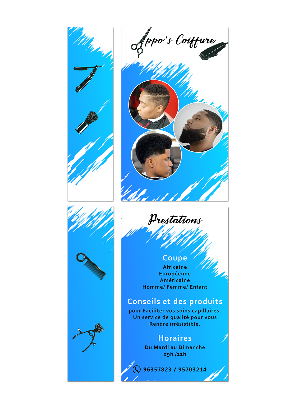 Conception de Vitrophanie – Appo's Coiffure